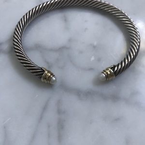 David Thurman classic cable pearl bracelet